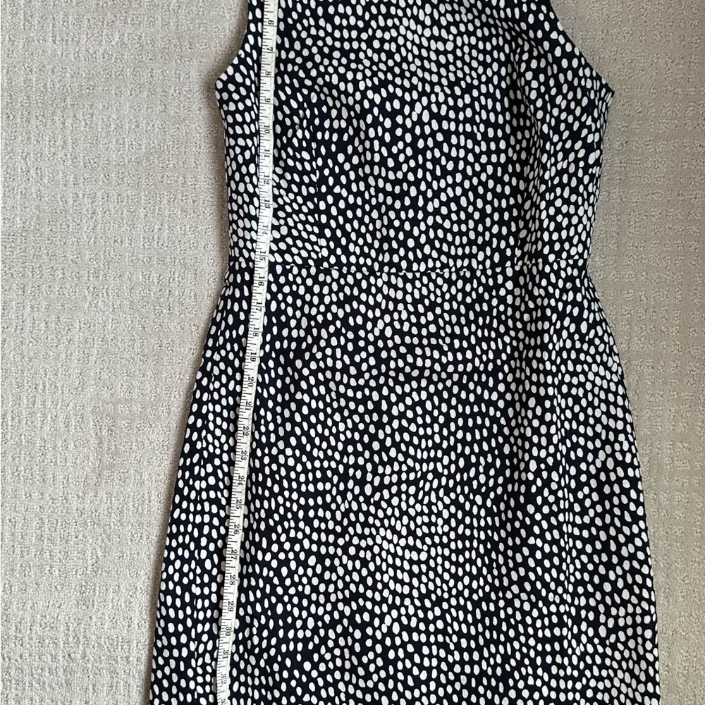 NWOT J. CREW| Dark Navy and White Sheath Dress Sz 8 - Picture 6 of 8